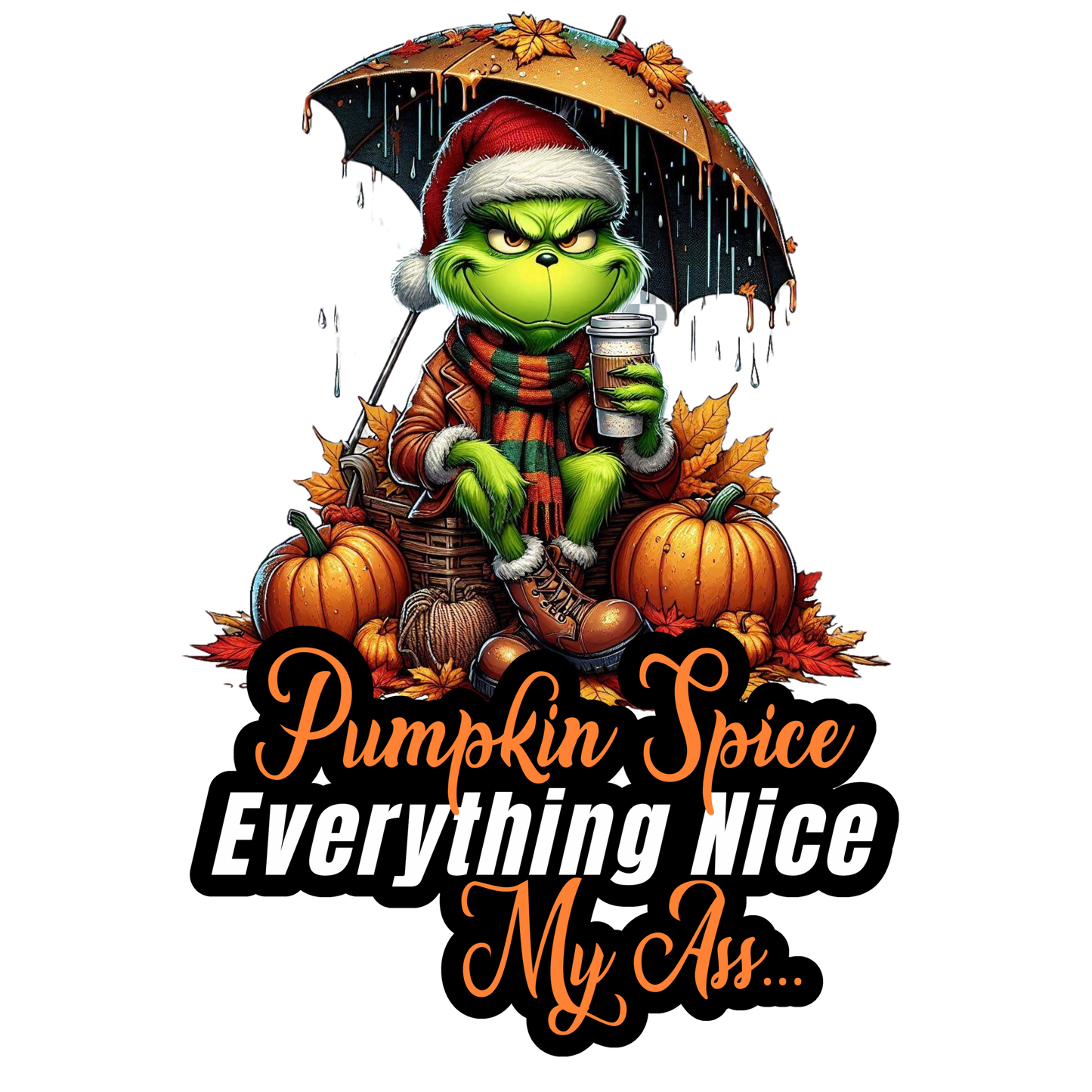 Green Guy Fall Pumpkin Spice SS T-Shirt