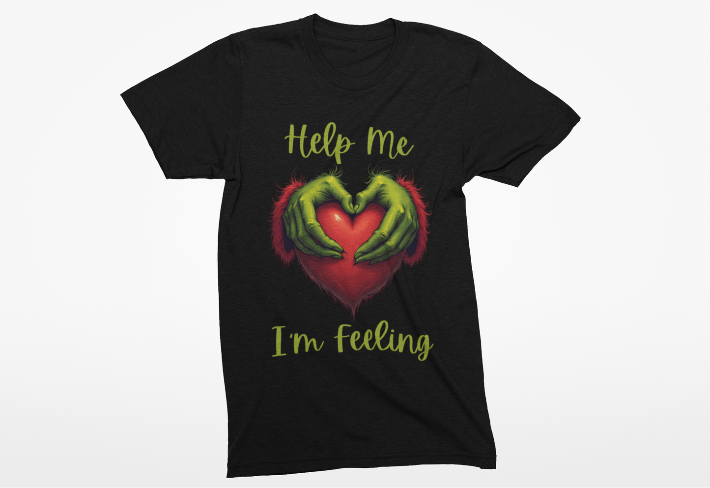 Help Me I'm Feeling Green Guy Men's SS Ring Spun Cotton Tee