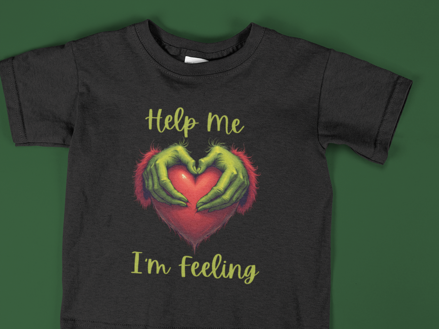 Help Me I'm Feeling Green Guy Men's SS Ring Spun Cotton Tee