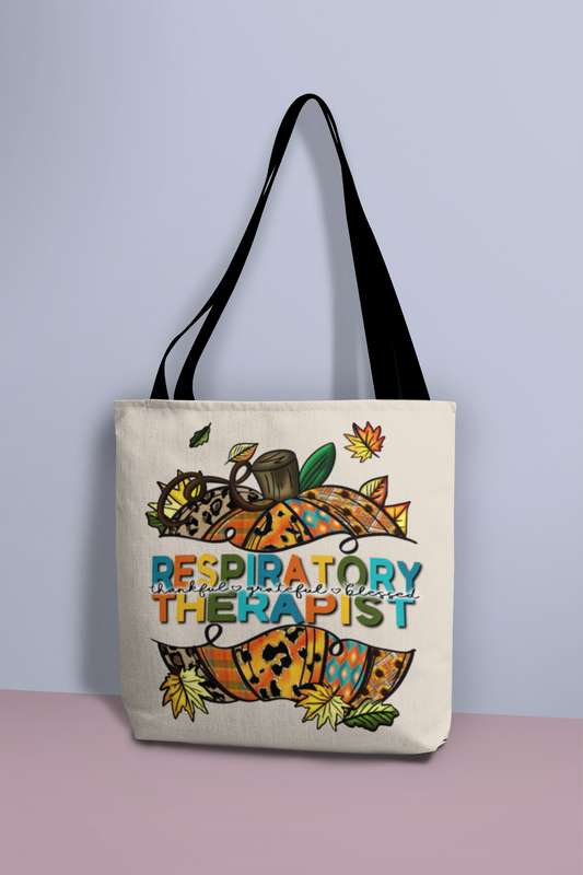 Respirator Therapist Pumpkin/ Fall Canvas Tote